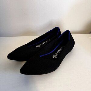 Rothy's The Point Black Dress Shoe Ballet Flat Women's 8